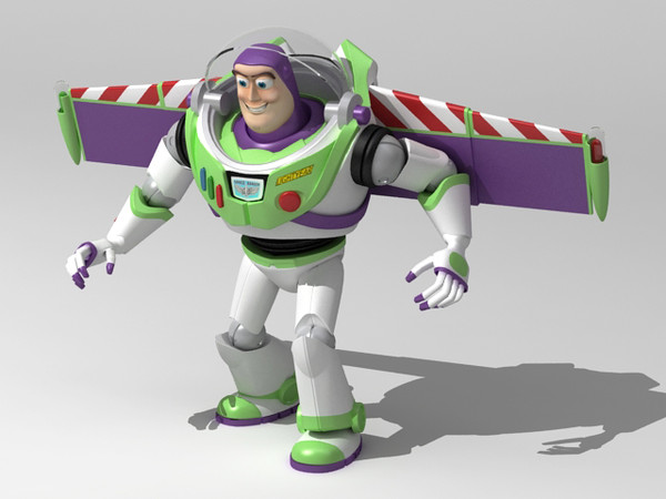 buzz lightyear woody rigged characters 3d model - Buzz & Woody rigged by fabelar